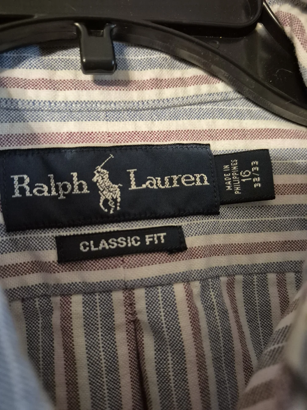 Ralph Lauren Striped Classic Fit Shirt in Navy, Red, White